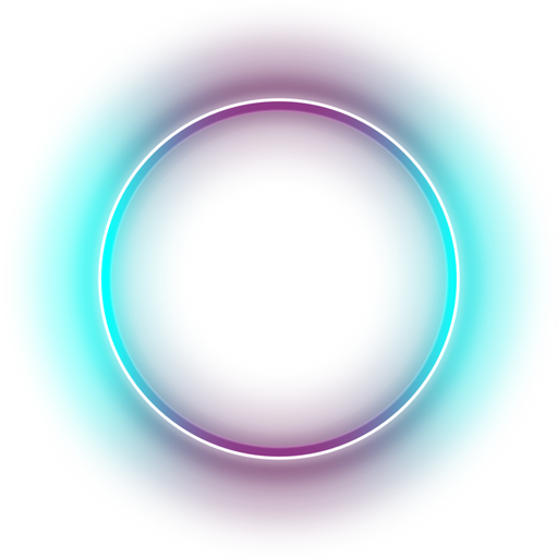 Neon circular frame